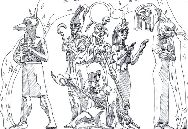 Египетские эскизы ра