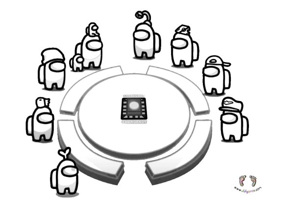 Раскраска амонг АС мобильная игра