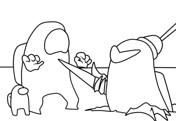 Амонг АС АС раскраски