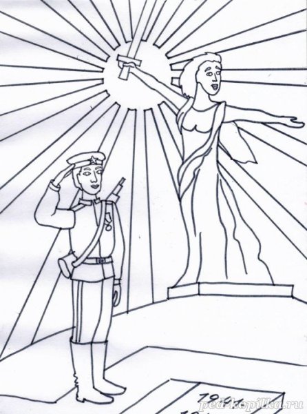 Родина мать раскраска для детей