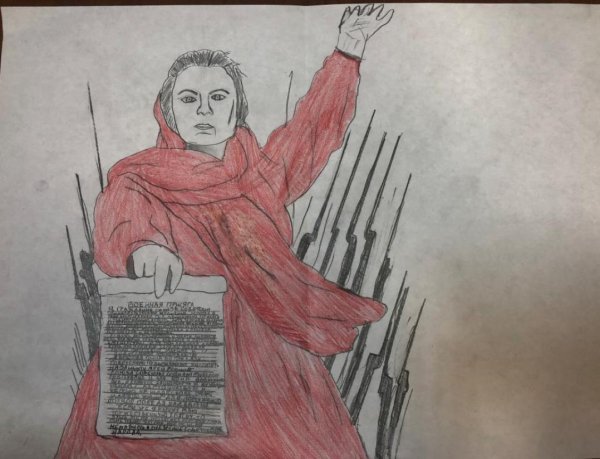 Родина-мать Волгоград рисунок