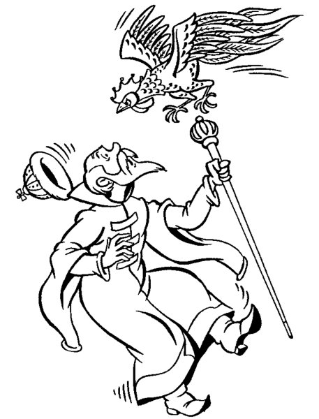 Сказка о золотом петушке Пушкин раскраска