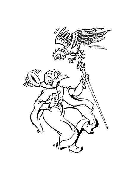 Петух раскраска