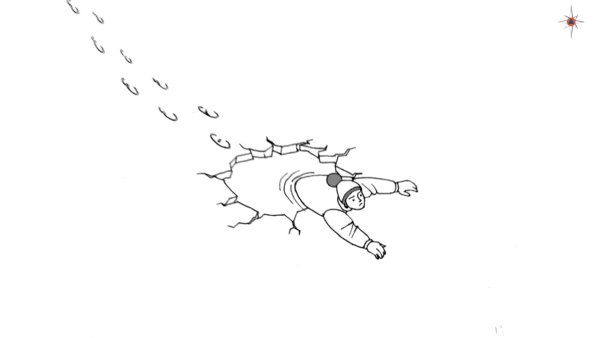 Рисунок тонкий лед раскраска