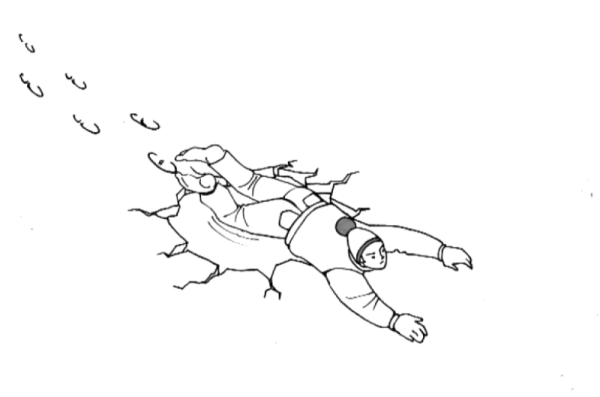 Безопасность на льду для детей раскраски