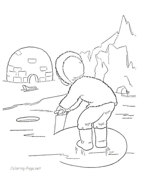 Осторожно тонкий лед раскраска