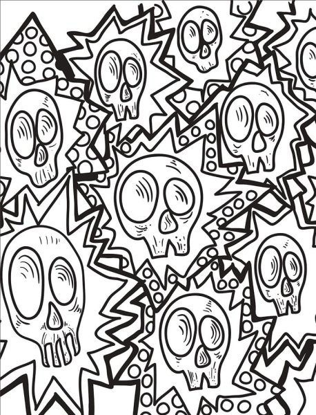 Раскраска в стиле инди