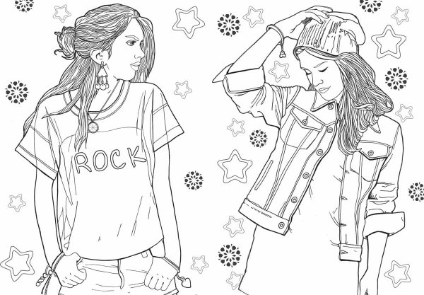 Раскраски в стиле indie Kid