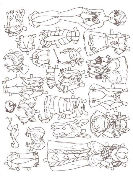 Раскраска игра в кальмара кукла