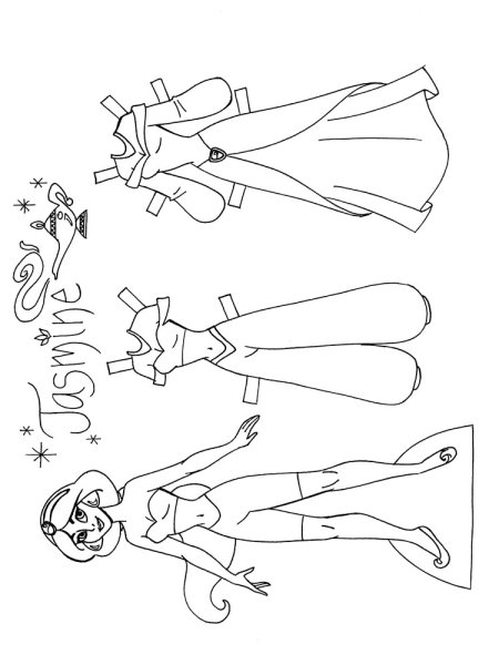 Кукла из игры в кальмара разукрашка