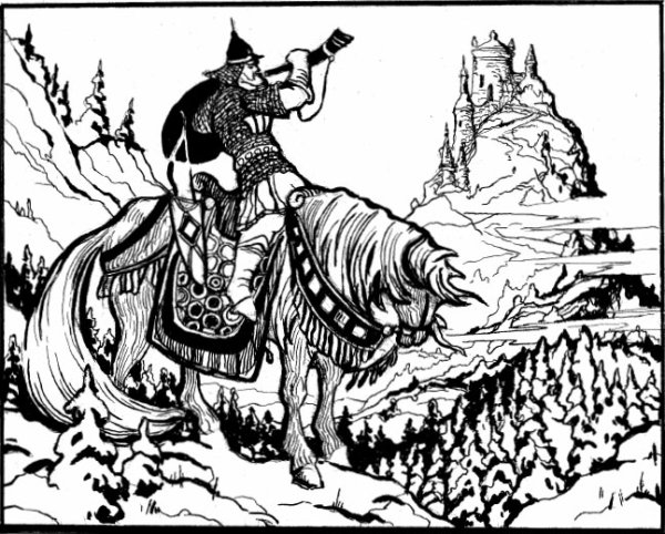 Руслан и Людмила раскраска