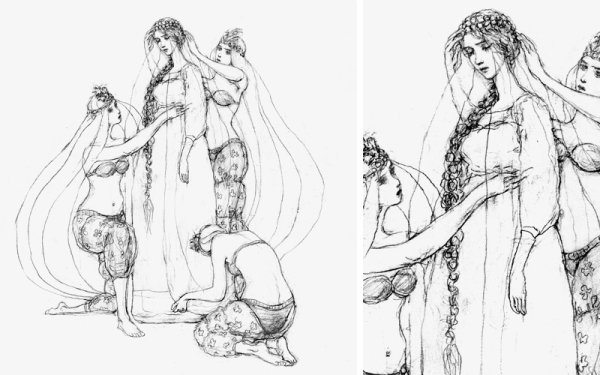 Черномор из Руслана и Людмилы раскраска