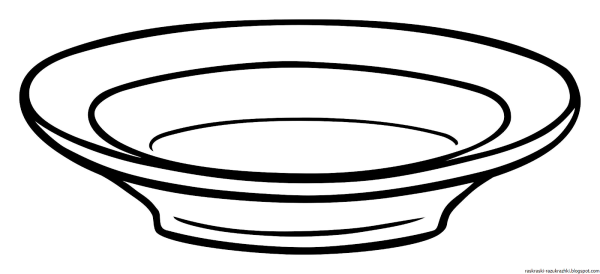 Тарелка раскраска