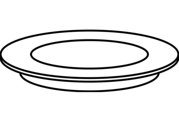 Тарелка раскраска