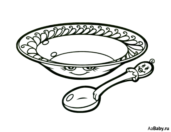 Чайная чашка раскраска для детей