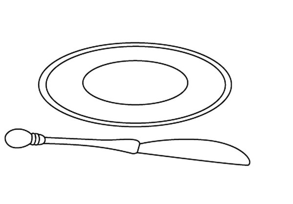 Тарелка контур для детей