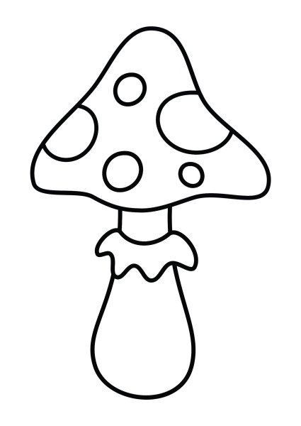 Мухомор рисование с детьми