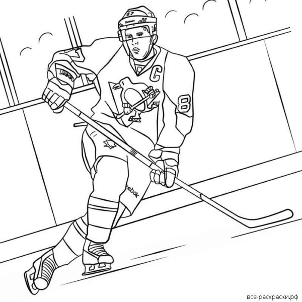 Раскраска хоккей
