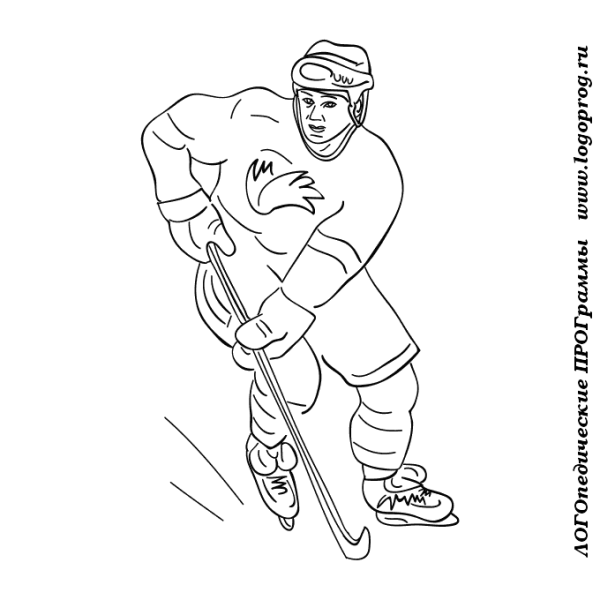 Картинки хоккей раскраска