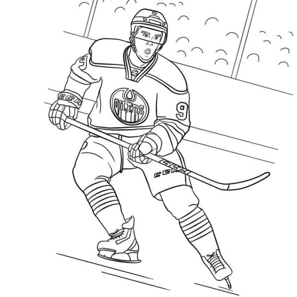 Раскраска хоккеист