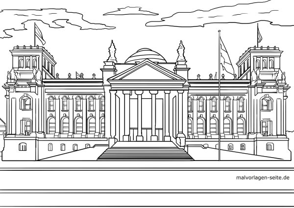 Рейхстаг раскраска