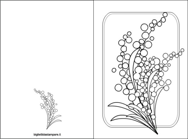 Раскраска 8 марта для детей
