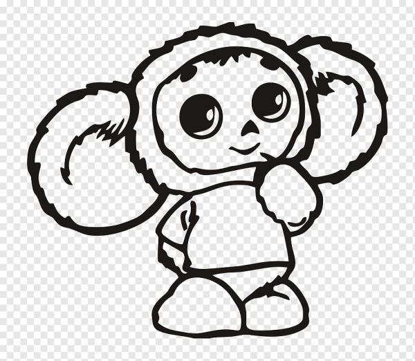 Раскраска "Чебурашка"