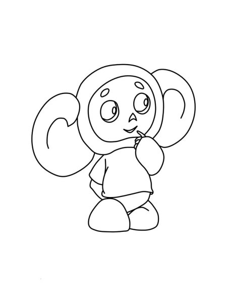 Детские раскраски Чебурашка