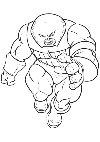 Раскраска Марвел Супергерои Дэдпул