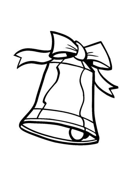 Колокольчик раскраска