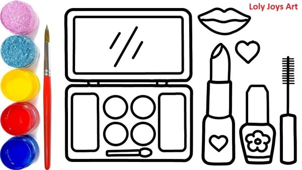 Раскраска косметика