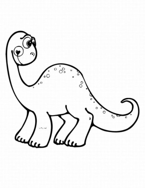 Динозавры / раскраска