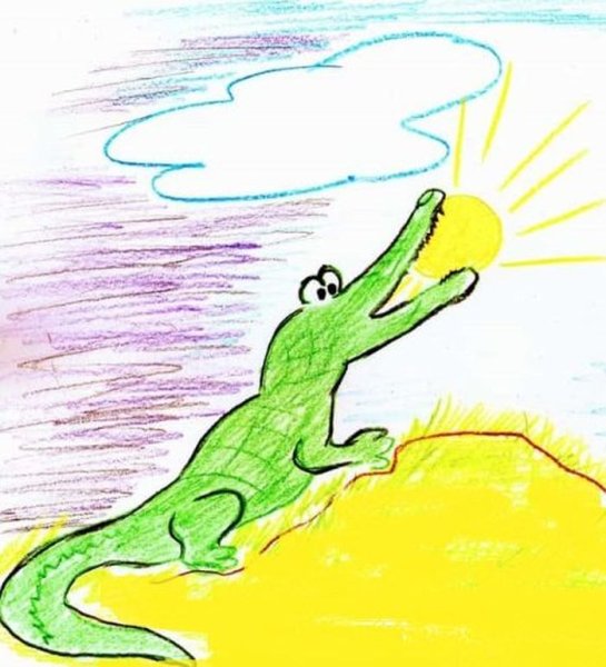 Крокодил краденое солнце раскраска