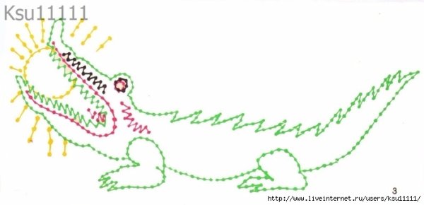 Раскраска крокодил