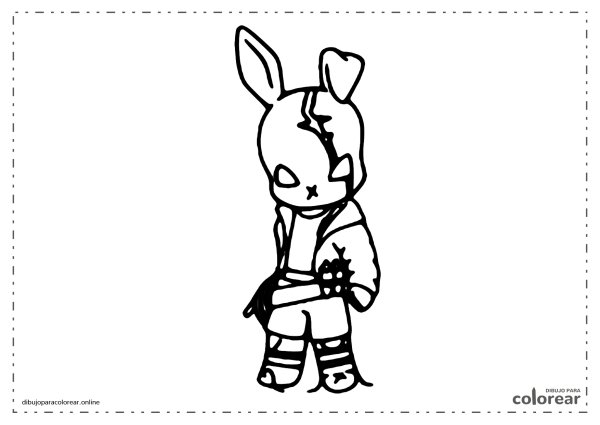 Раскраска фри фаер Скайлер