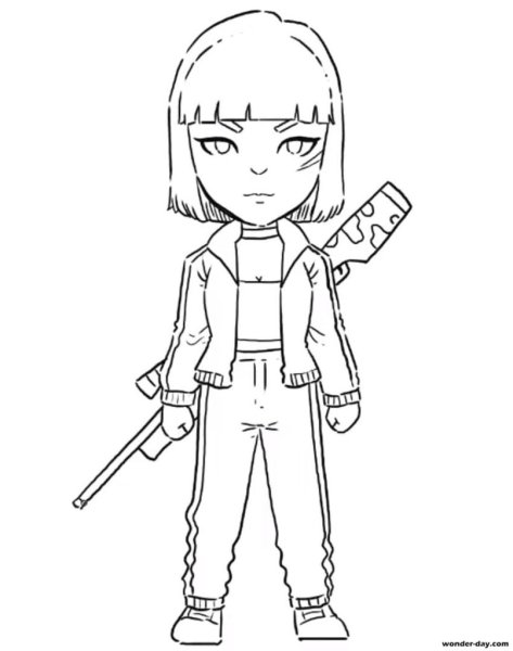 Раскраска free Fire