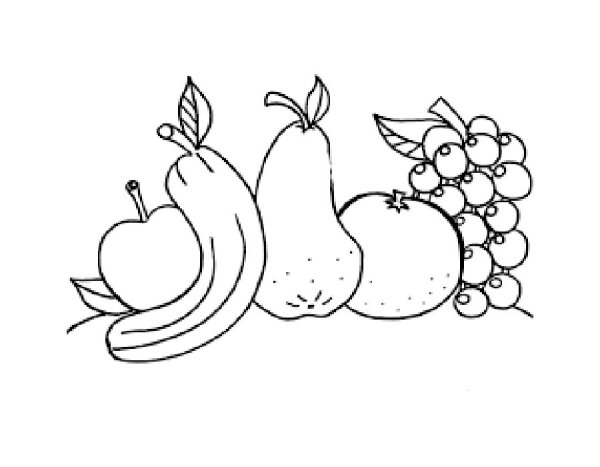 Раскраска "фрукты"