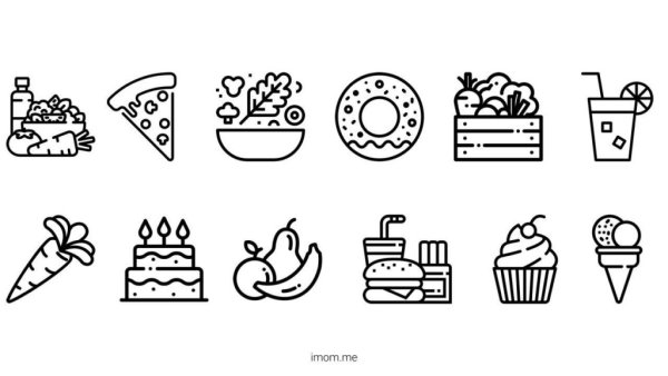 Раскраски фаст фуд