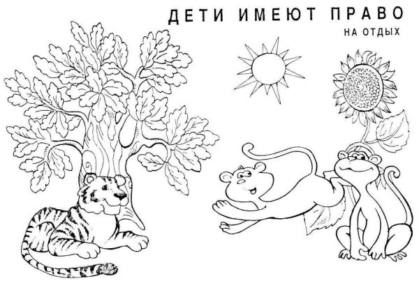 Расскраскиправа детей