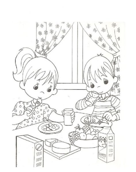 Раскраски по здоровому питанию для детей