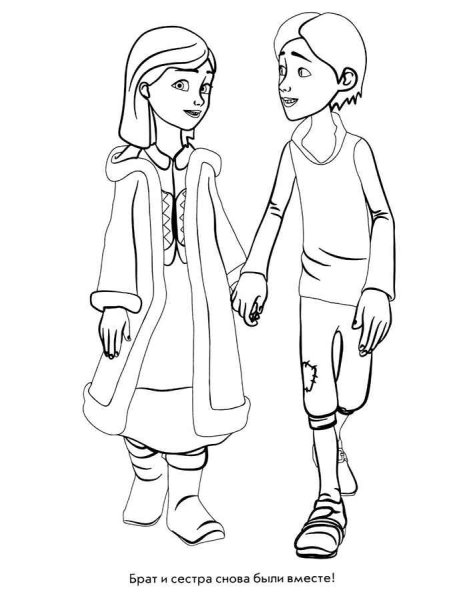 Раскраска снежной королевы из сказки Снежная Королева