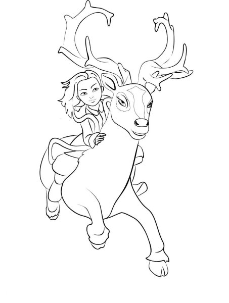 Раскраска Кай из сказки Снежная Королева