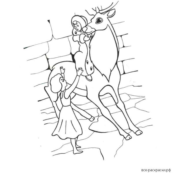 Рисунок к сказке Снежная Королева