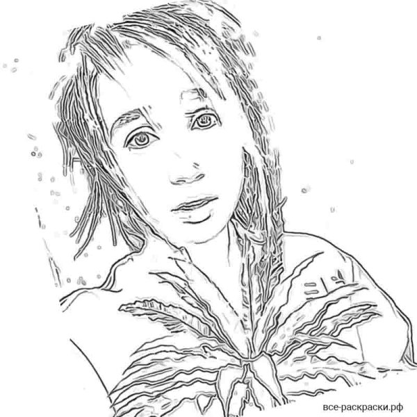 Разукрашка Клавы коки