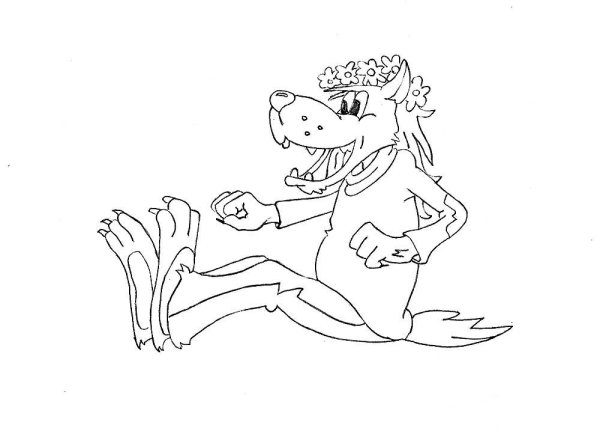 Раскраска мешок яблок Сутеев