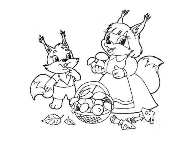 Раскраска мешок яблок Сутеев