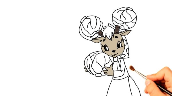 Раскраска к сказке мешок яблок Сутеева