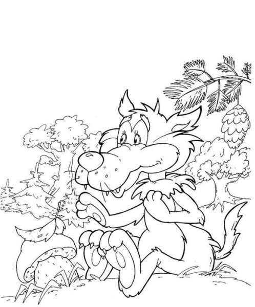 Раскраски к сказкам Сутеева мешок яблок для детей