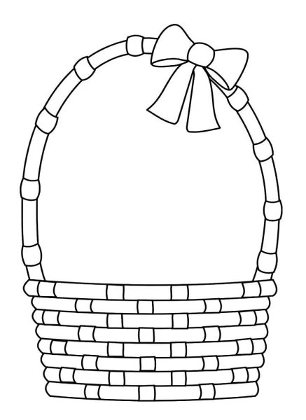 Корзинка раскраска
