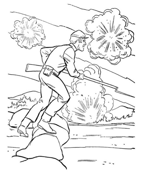 Раскраска Великая Отечественная война